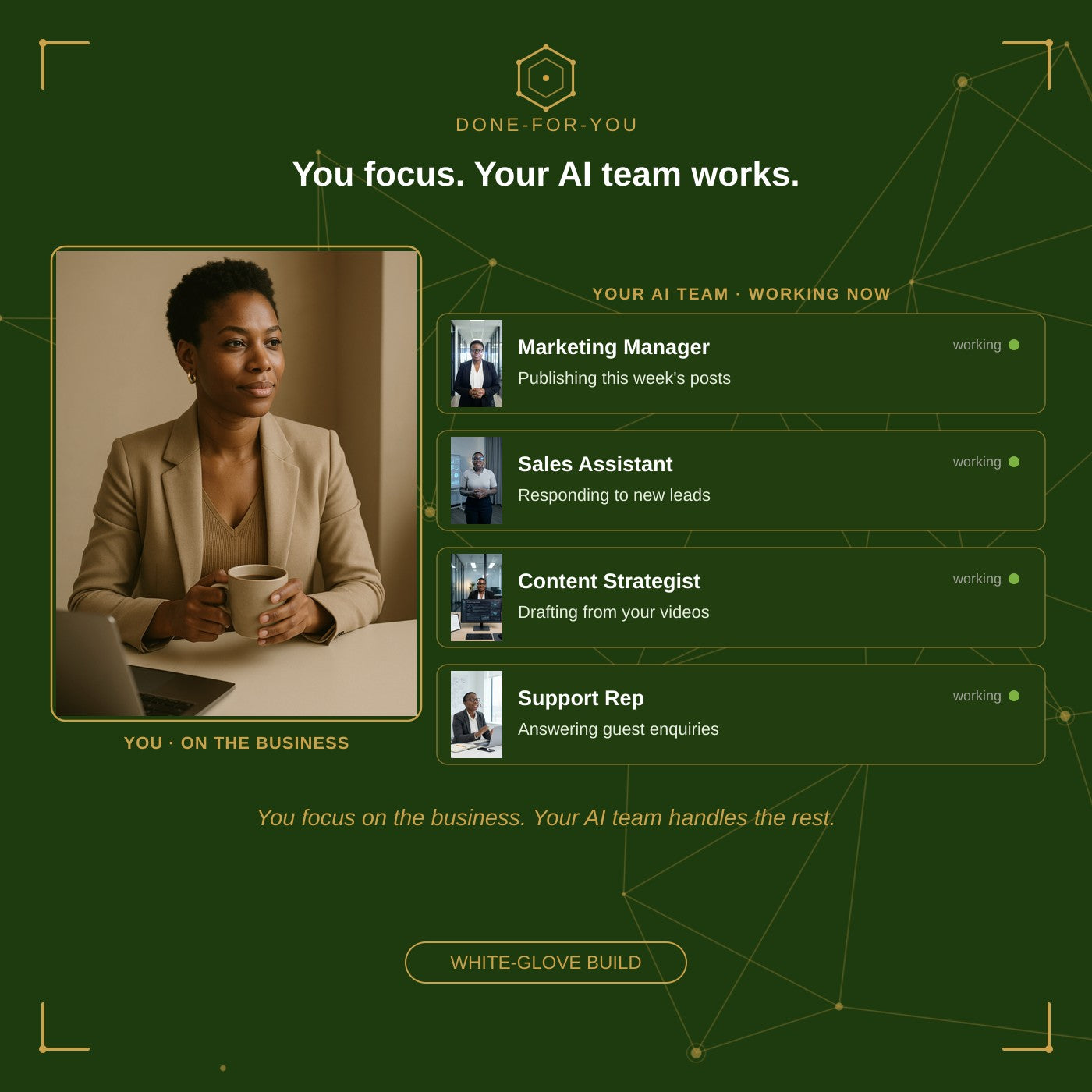 Done-For-You: Your AI Marketing Employee, Built For You