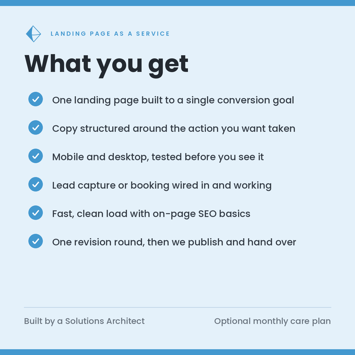 Landing Page as a Service